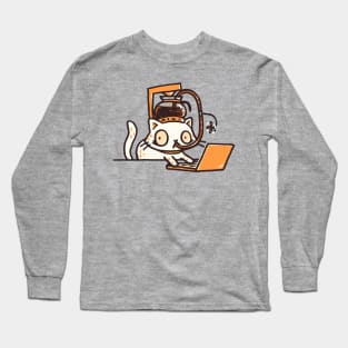 Catfeinated all Day Long Long Sleeve T-Shirt